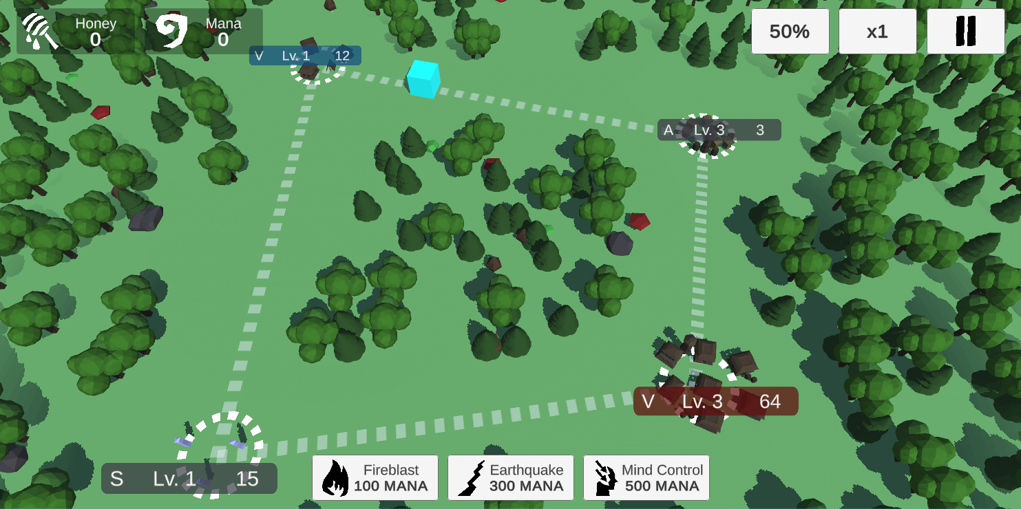 Game with models and map generator